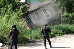 Снос незаконно установленных построек в поселке Плеханово в Тульской области