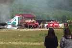 На месте аварийной посадки пассажирского самолета Ан-24 авиакомпании «Ангара», 27 июня 2019 года