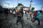 Протестующие требуют отставки премьер-министра Ариэля Генри, Гаити, 3 октября 2022 года