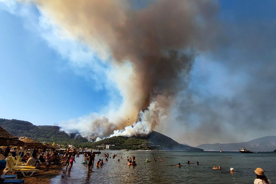 Лесные пожары в&nbsp;Мармарисе, 30 июля 2021 года