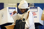 Избирательный учаток в Гарлеме, Нью-Йорк