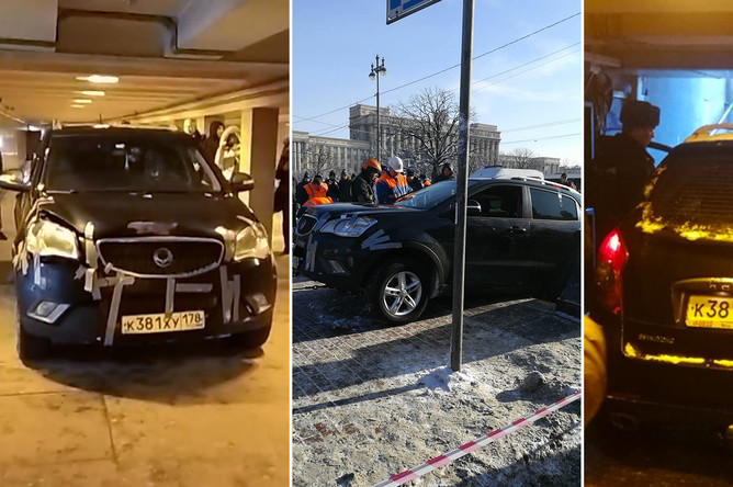 Ситуация у станции метро «Московская» в Санкт-Петербурге, 21 февраля 2018 года