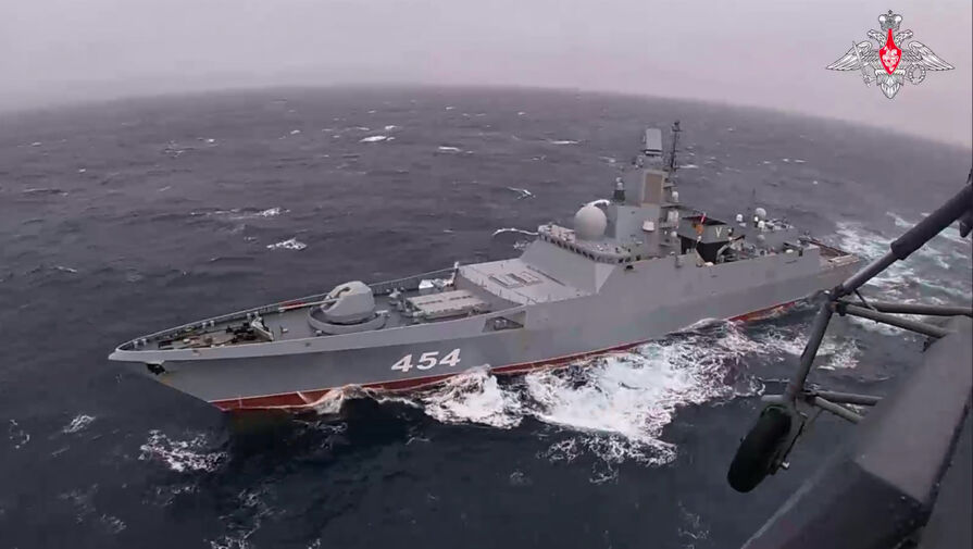 Минобороны РФ показало движение фрегата с ракетами Циркон в Атлантическом океане