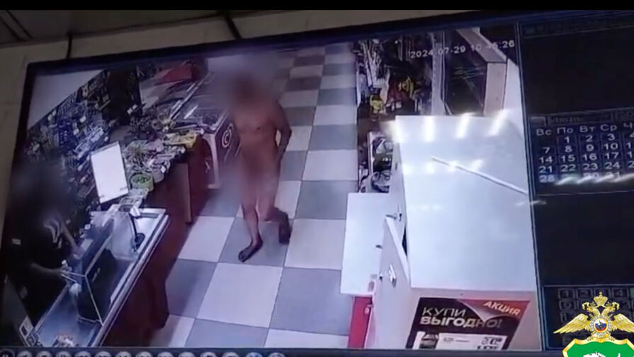 Серийный нудист украл сумку у спящего мужчины и посетил магазин в Томске