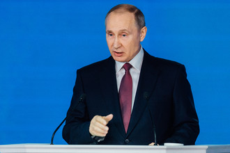 Обращение президента России Владимира Путина к Федеральному собранию в Москве, 1 марта 2018 года