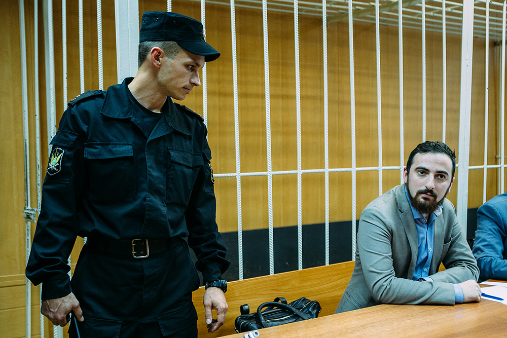 Дмитрий Цорионов (Энтео) в зале суда