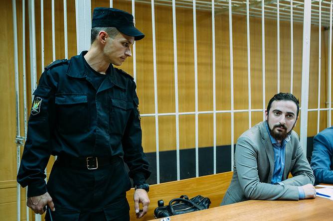 Дмитрий Цорионов (Энтео) в зале суда