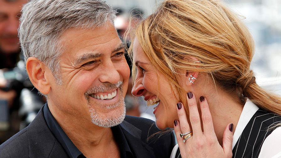 Джордж Клуни и Джулия Робертс в&nbsp;Каннах