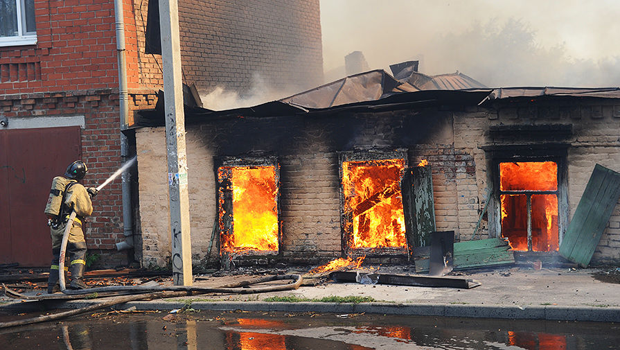 Пожар на территории жилого сектора в Ростове-на-Дону, 21 августа 2017 года
