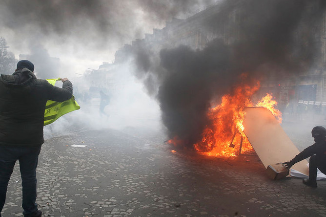 Протесты «Желтых жилетов» в Париже, 16 марта 2019 года