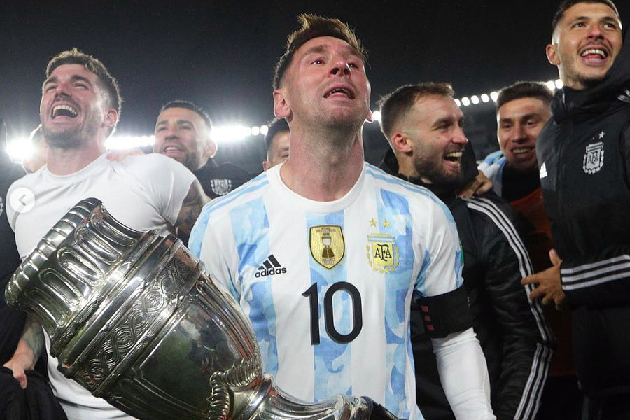 Лионель Месси после победы Аргентины над Боливией в отборе на ЧМ-2022