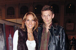 Павел Воля и телеведущая Мария Кравцова на Неделе моды в Москве, 2006 год