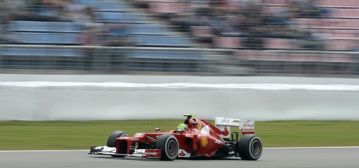 Победитель квалификации Гран-при Германии Фернандо Алонсо