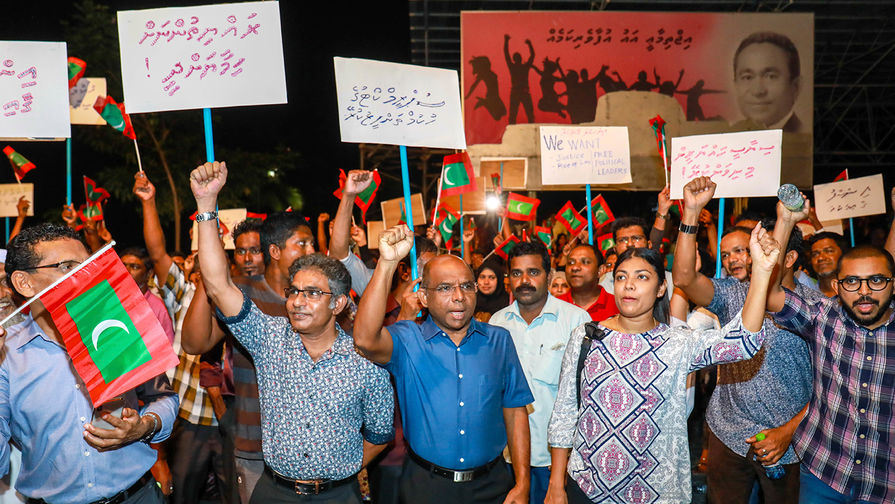 Ситуация в&nbsp;столице Мальдив, городе Мале, 4 февраля 2018 года