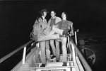 Участники поп-группы The Monkees в лондонском аэропорту, 1967 год