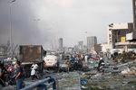 Последствия взрыва в порту Бейрута, 4 августа 2020 года