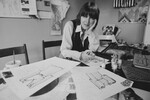 Мэри Куант работает над новой коллекцией, 2 февраля 1979 год