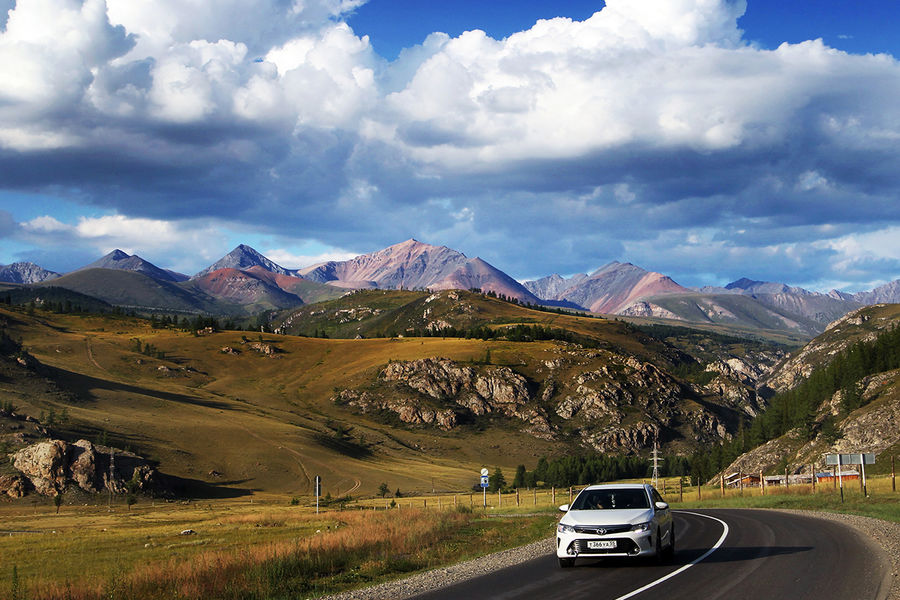 На федеральной автомобильной дороге «Чуйский тракт» в Республике Алтай