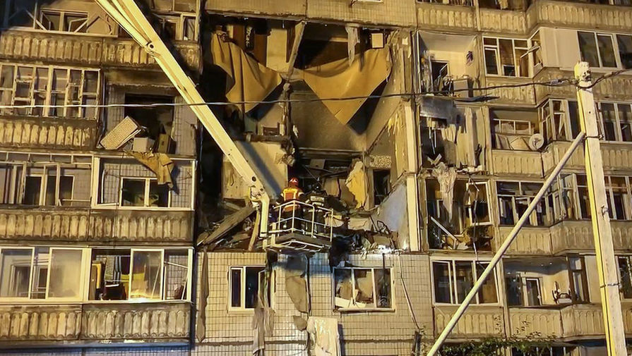 На месте взрыва газа в 10-этажном жилом доме в Ярославле, 21 августа 2020 года