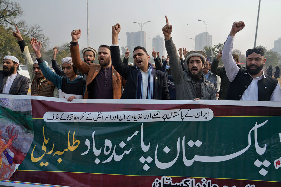 Митинг против действий Ирана в Исламабаде, Пакистан, 18 января 2024 года
