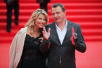 Актер Марат Башаров с супругой во время церемонии открытия 36-го Московского международного кинофестиваля