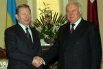 Эдуард Шеварднадзе и президент Украины Леонид Кучма, 2000 год