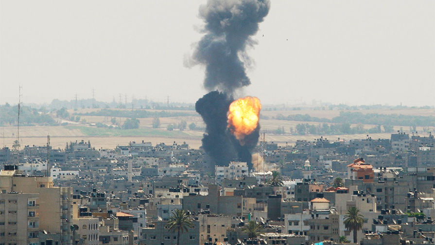 Последствия авиаударов по сектору Газа
