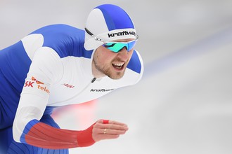 Денис Юсков на дорожке
