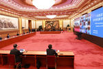 Председатель КНР Си Цзиньпин во время виртуального саммита G20, 26 марта 2020 года