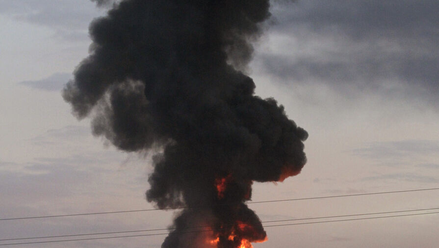 На Кубани ликвидировали пожар на нефтебазе