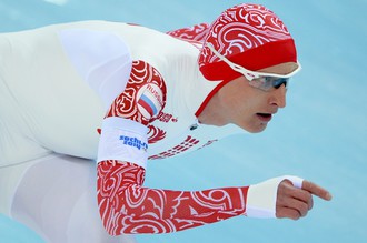 Российский конькобежец Иван Скобрев