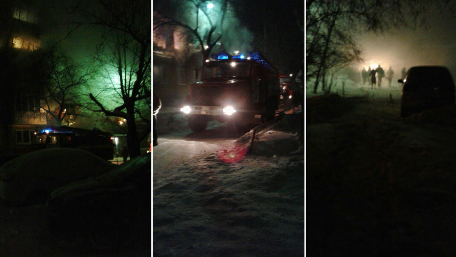 На&nbsp;месте взрыва в&nbsp;жилом пятиэтажном доме в&nbsp;Омске, 12 января 2018 года