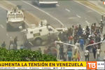 Беспорядки в Каракасе, 30 апреля 2019 года (кадр из видео)