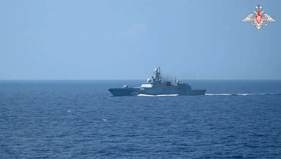 Минобороны РФ опубликовало кадры противолодочной работы фрегата Адмирал Горшков