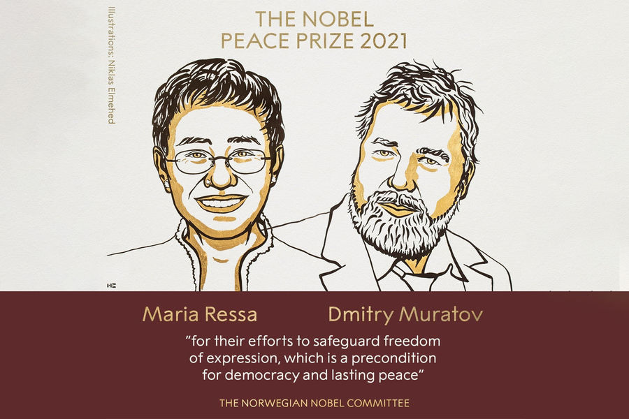 Нобелевскую премию мира получил российский журналист Дмитрий Муратов -  Газета.Ru | Новости