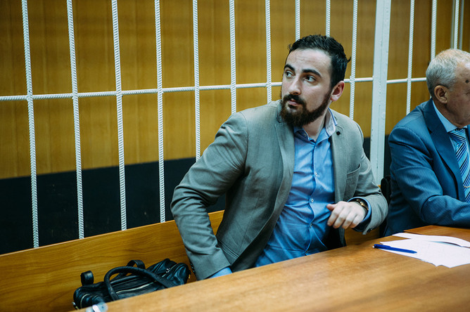 Дмитрий Цорионов (Энтео) в зале суда