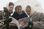Москвички с первым номером журнала «Бурда моден» на русском языке, 1987 год