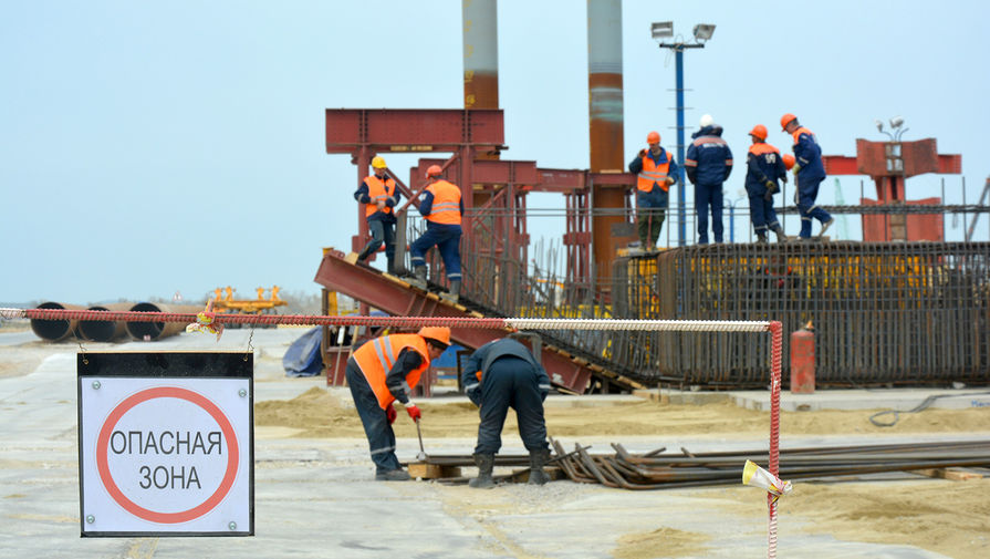 На&nbsp;строительстве Крымского моста сегодня задействовано больше двух тысяч рабочих