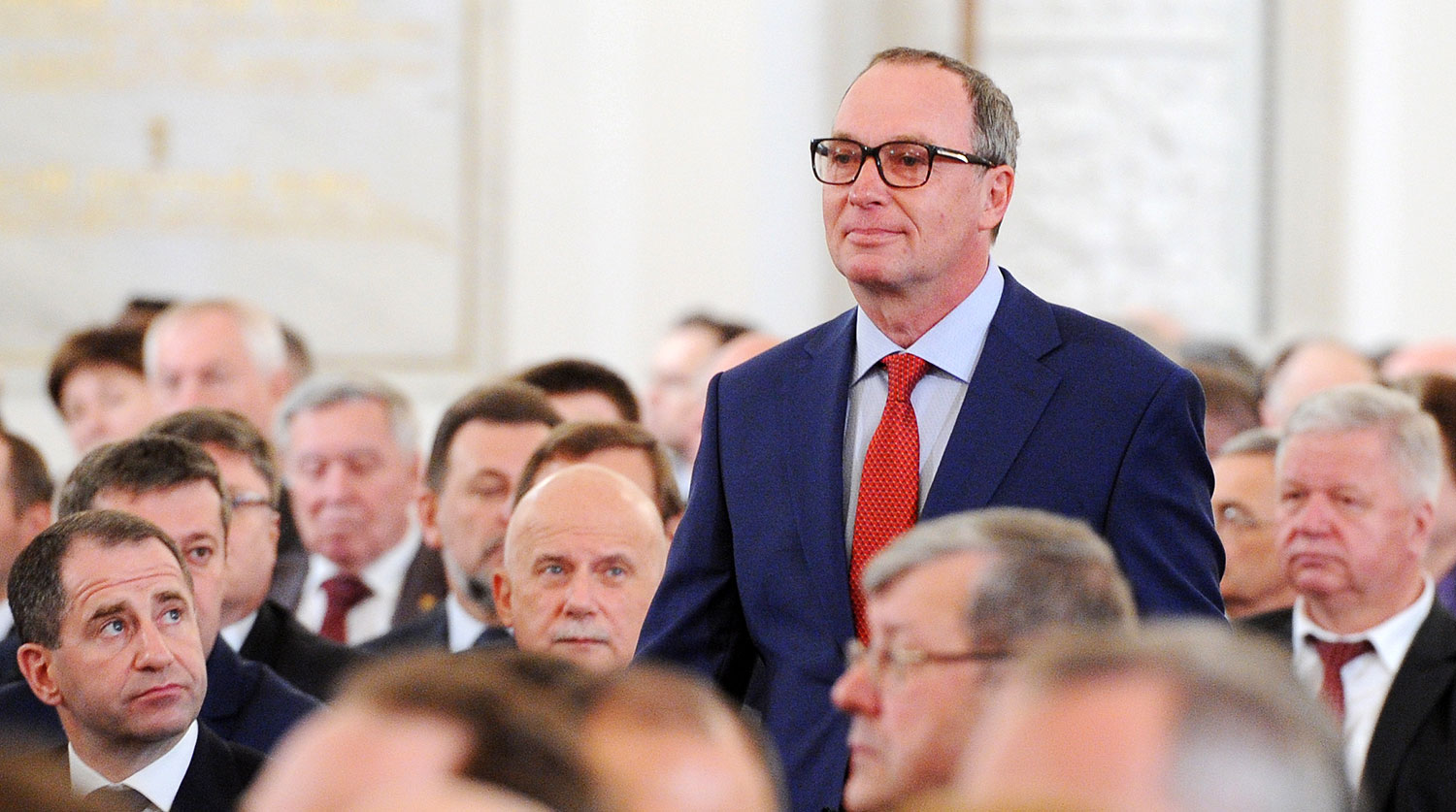 Режиссер Сергей Урсуляк на церемонии вручения государственных премий РФ в области науки и технологий, литературы, искусства и гуманитарной деятельности за 2015 год в Кремле