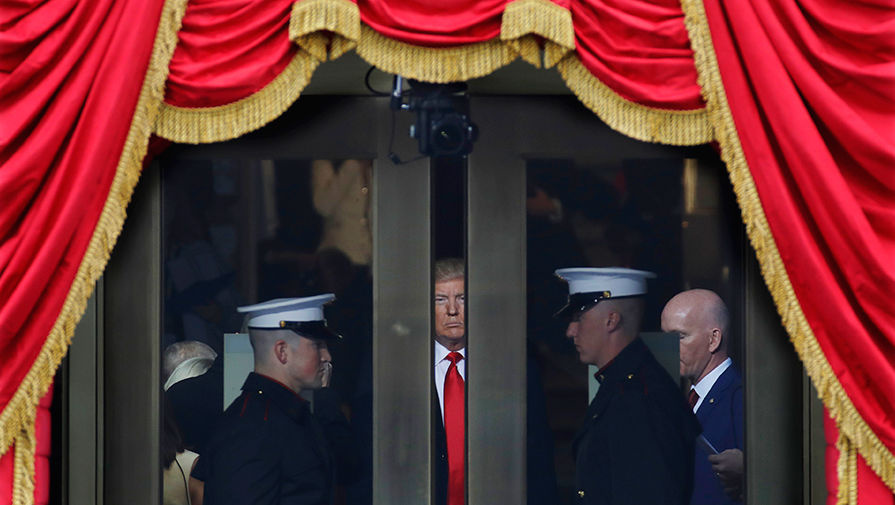 Дональд Трамп перед церемонией инаугурации в Вашингтоне, 20 января 2017 года