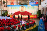 Цветы, названные в честь Ким Чен Ира, на шоу цветов в Пхеньяне накануне 75-летия со дня рождения политика, 14 февраля 2017 года