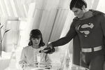 Кристофер Рив и Марго Киддер во время съемок фильма «Супермен»