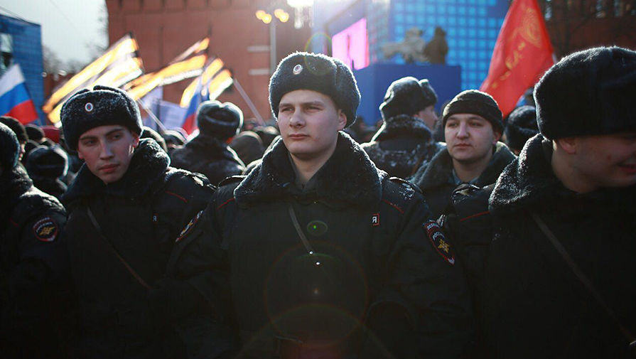 Полиция на&nbsp;митинге-концерте &laquo;Мы вместе!&raquo; в&nbsp;центре Москвы