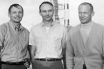 Нил Армстронг, Майкл Коллинз и Базз Олдрин, 1969 год 