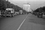 Городской пассажирский транспорт на Ленинградском шоссе (сейчас — Ленинградский проспект), 1938 год