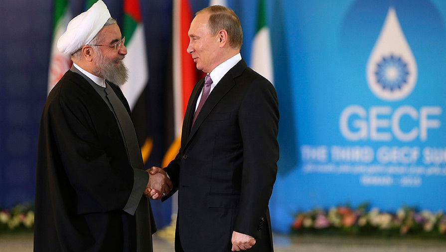 Владимир Путин и президент Ирана Хасан Роухани