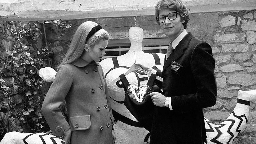 Катрин Денев и Ив Сен-Лоран, 1966 год