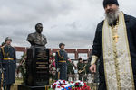 Торжественное открытие памятника Михаилу Калашникову на военном мемориальном кладбище в Мытищах в Московской области