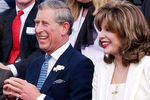 Принц Чарльз и Джоан Коллинз в Лондоне, 2002 год