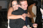 Жанна Фриске и Андрей Губин за кулисами церемонии «Песня года 2006»